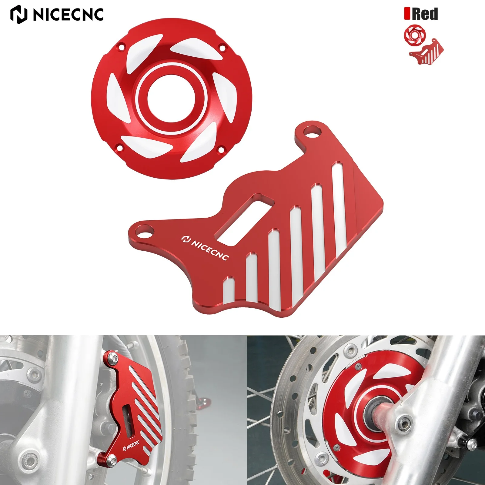 

For Honda XR650L XR 650L XR 650 L 1993-2025 2025 2024 CNC Motorcycle Aluminum Front Hubcap Front Brake Caliper Cover Guard Kit