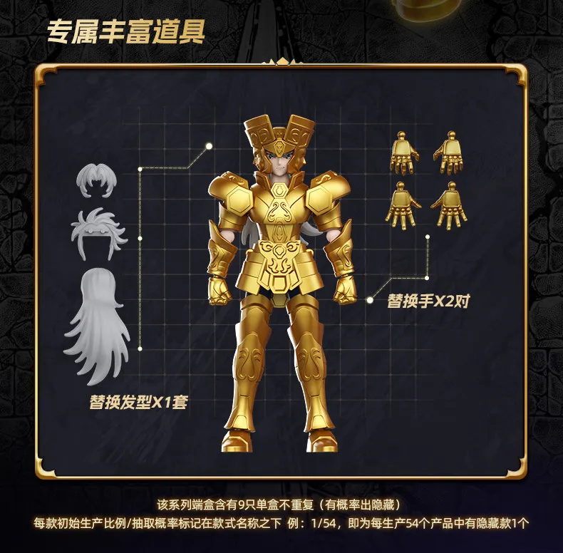 BLOKEES Original Saint Seiya V04 Gold Zodiac GALAXY VERSION V01 02 03 Jungfrau SHAKA Zwillinge SAGA Spielzeug-Bausatz Actionfigur Geschenk – Detail 10