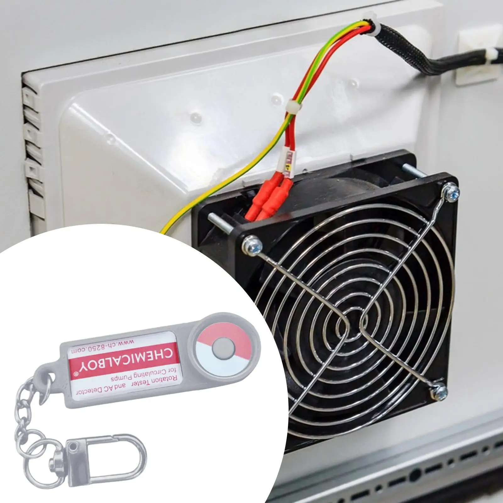 Reliable Solenoid Valve Coil Tester Compact AC Detection Keychain Tool Accessory for Circulating Pump Systems