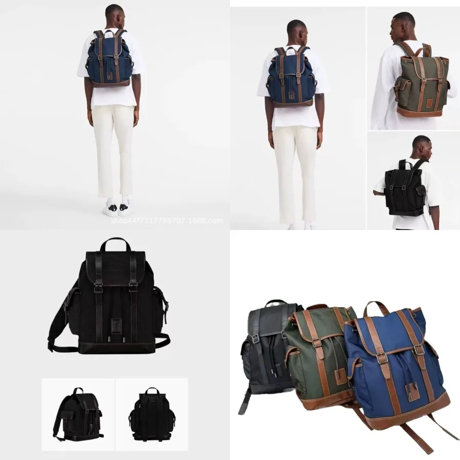 【New style】Longxiang New men's large-capacity leisure business trip business fashionable travel computer bag schoolbag backpack