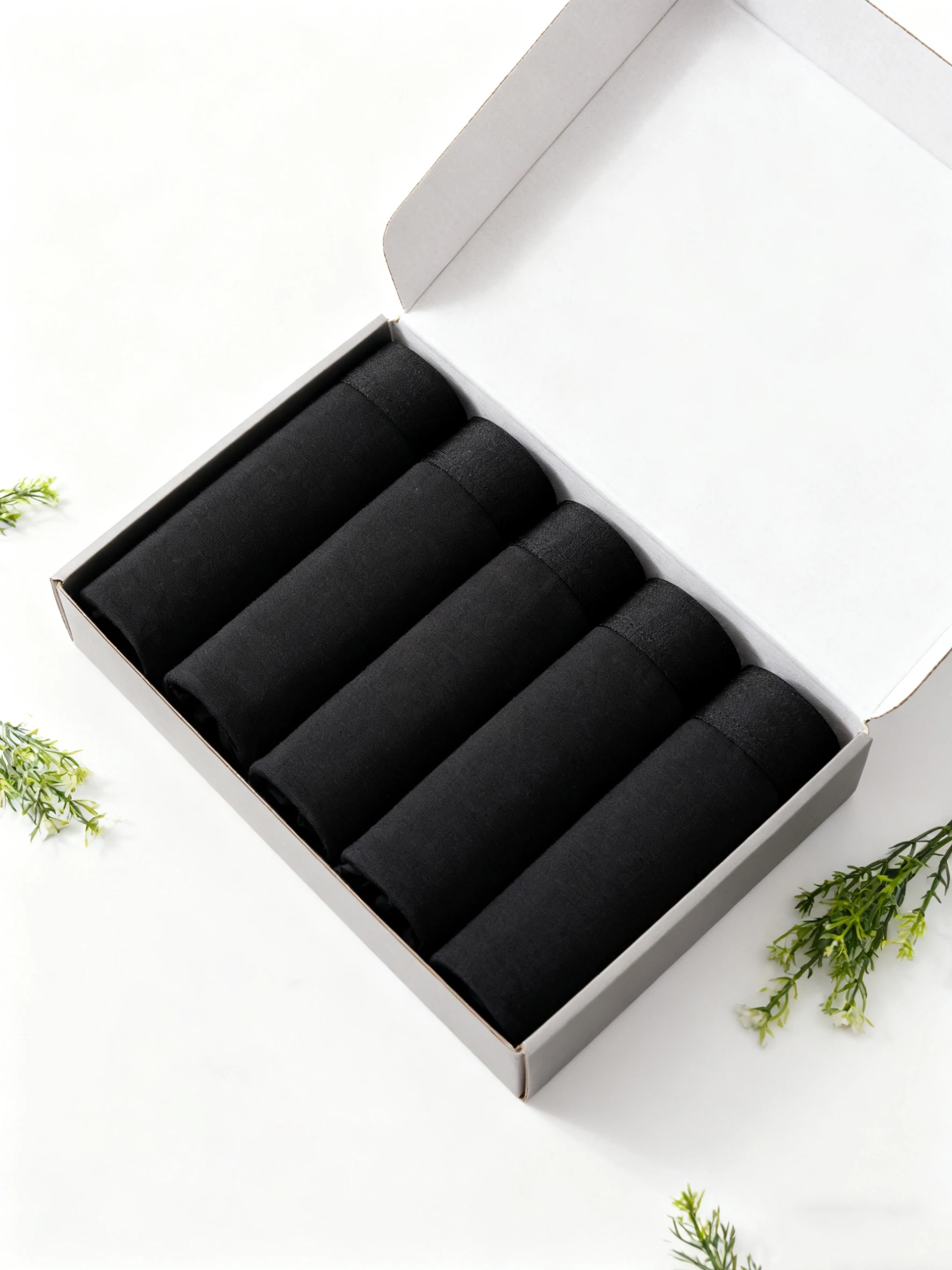 

5 Pack Solid Color Men's Underwear Black home Underwear Sporty Comfortable Breathable Underwear Men's Fashionable Hot Underwear