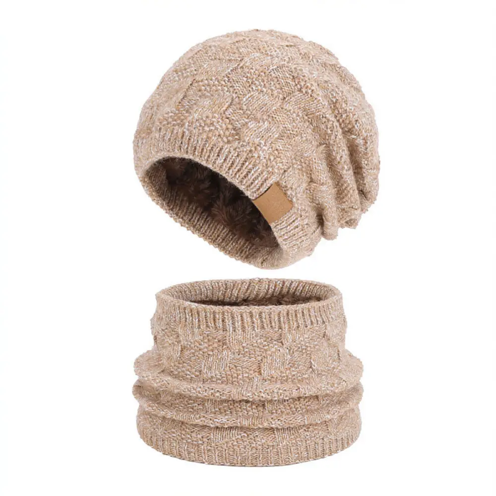 Winter Essential Knitted Beanie Scarf And Gloves Set Soft Warm Neck Warmer Outdoor Cold Proof Unisex Fashion Apparel