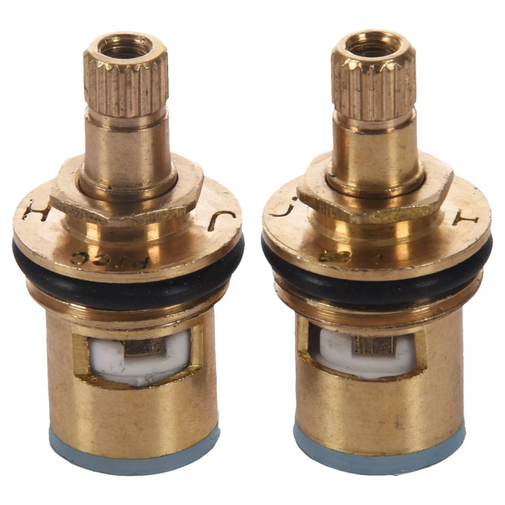 CQMF-4 Pcs 1/2 Inch 20 Teeth Tap Cartridge Disc Quarter Turn Valve Replacement Hot Cold