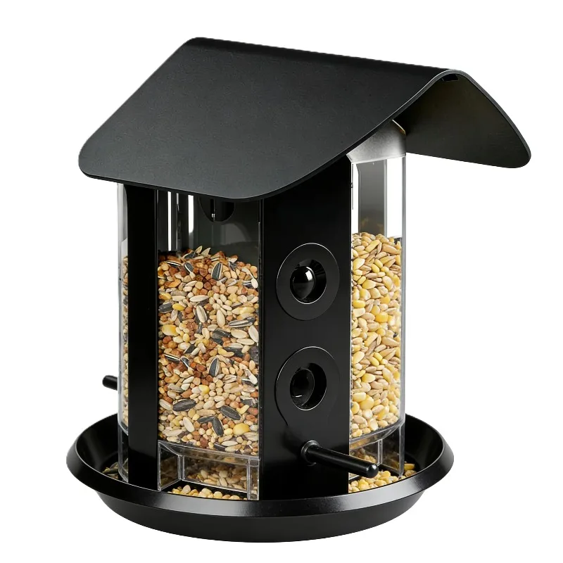 Custom winter wildlife protection standing or hanging feeder, moisture-proof, mildew-proof, rust-proof bird feeder