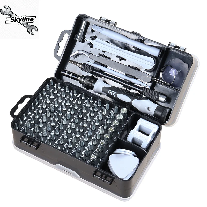Multi-functional screwdriver set for home use, mobile phone and computer professional maintenance and disassembly tools.
