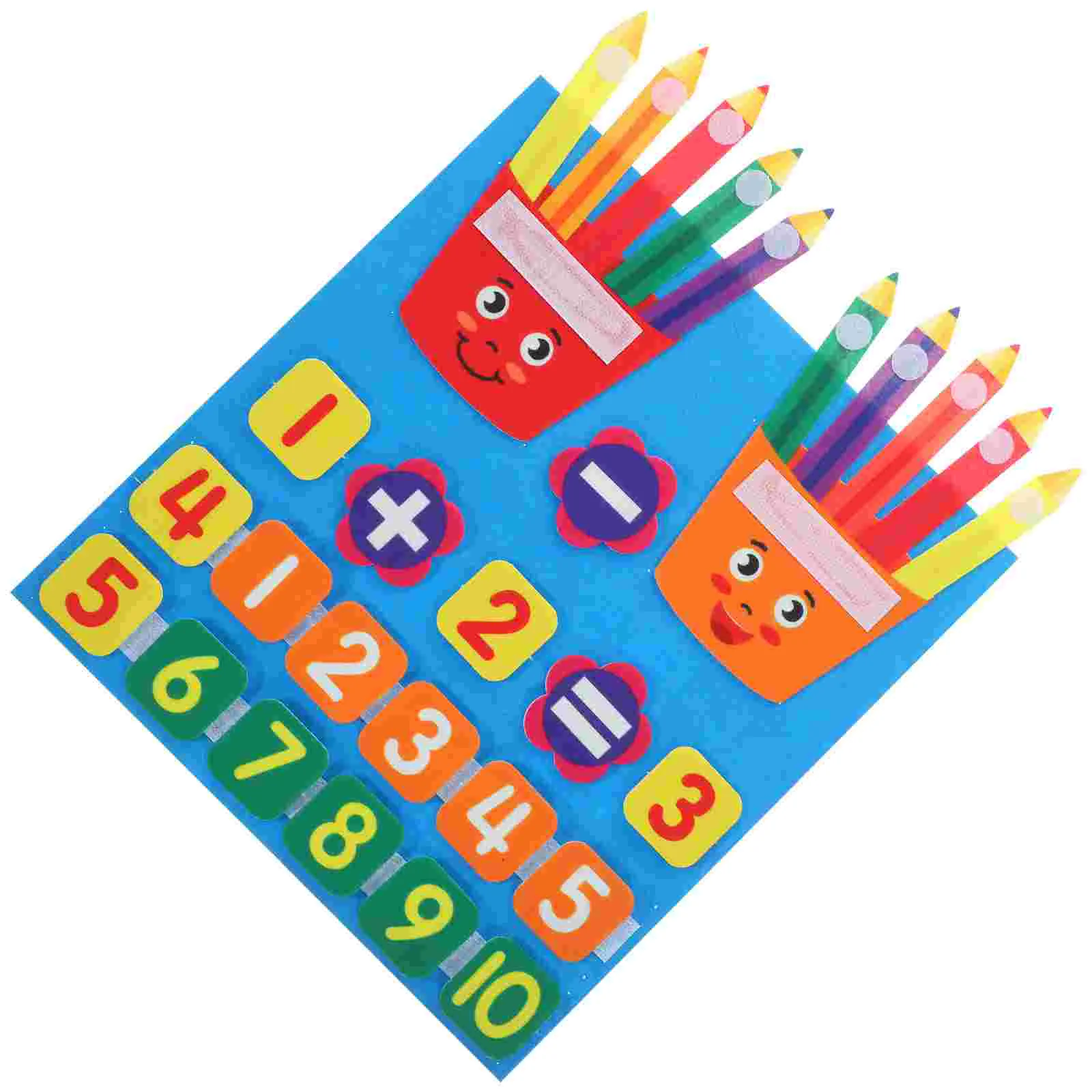 Felt Finger Numbers Math Toy Kids Counting Toys Toddler Addition Subtraction Manipulatives Kindergarten