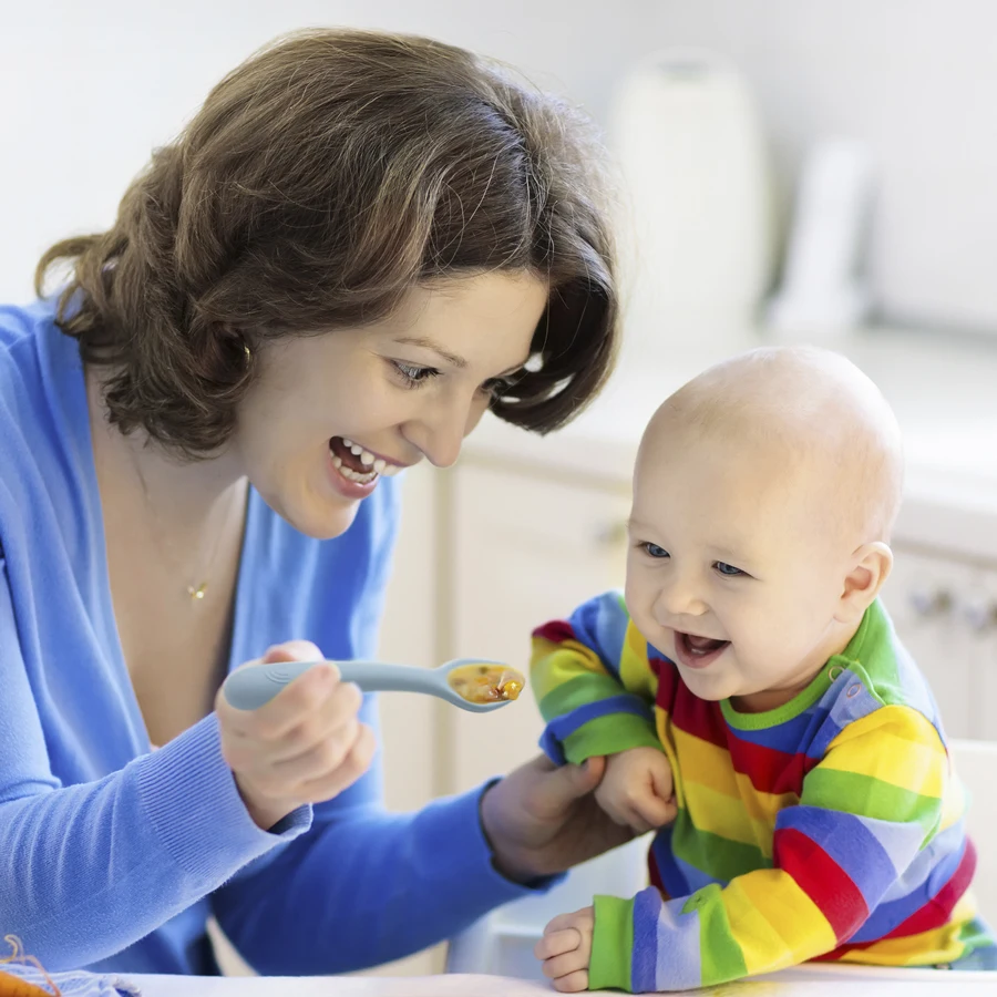 1PCS  Infant Soft Silicone Feeding Tableware For Toddler Kids Cartoon Cutlery Training Fork Spoon Set Baby Accessories