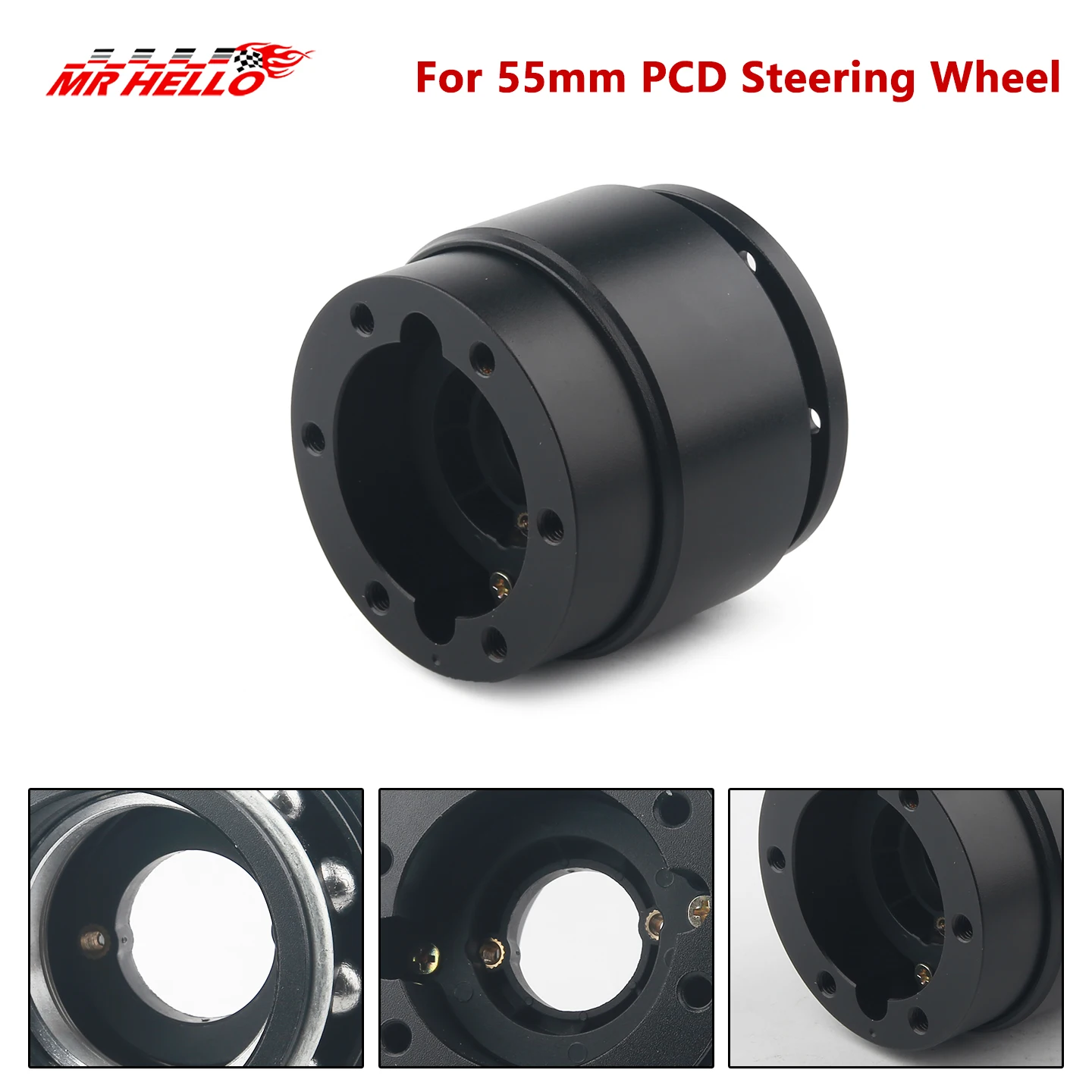 

For ClubSport, Podium, CSL series Steering Wheel 55mm PCD 6 Hole Racing Simulator Game Steering Wheel Quick Release Hub Adapter