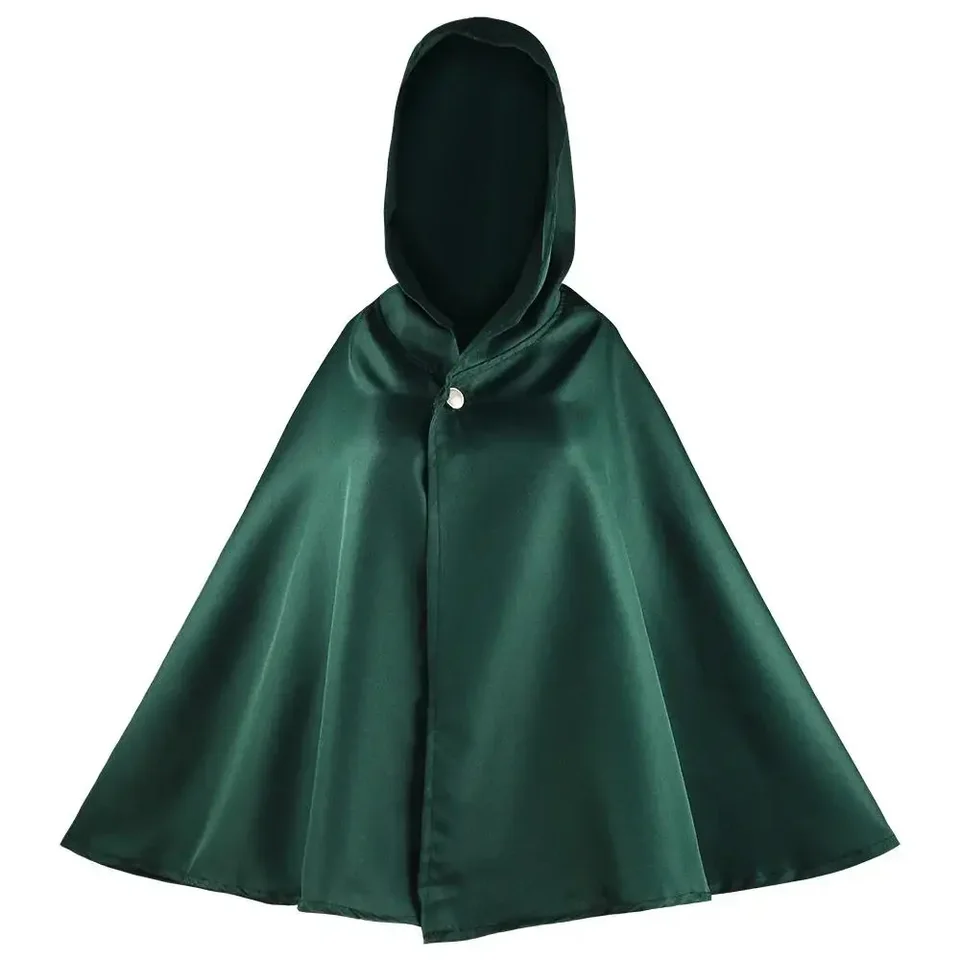 Capa de Ataque Anime Ataque a los Titanes Legión de Reconocimiento Disfraz de Cosplay Capa Verde para Hombre y Mujer 4
