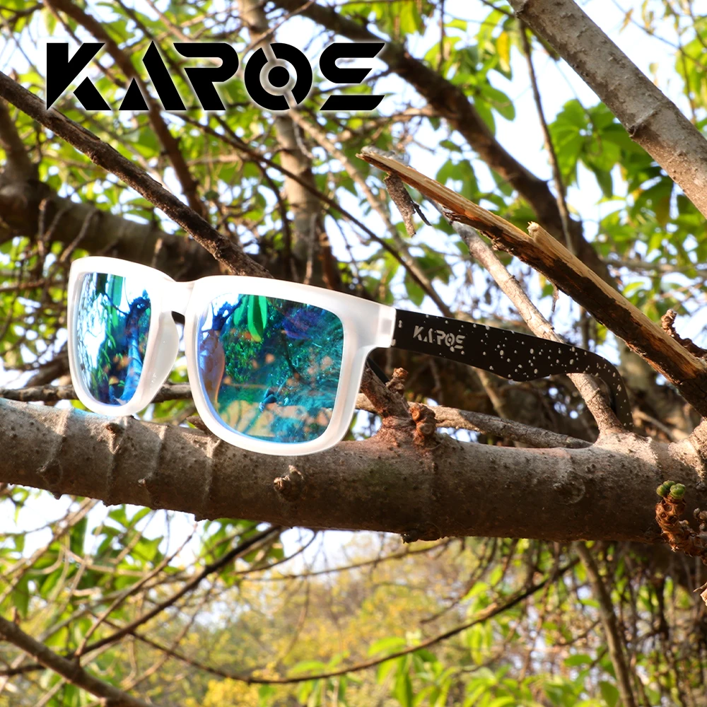 Karos Polarisierte Sonnenbrille UV400 für Männer und Frauen, Radfahren, Angeln, Laufen, Sport-Sonnenbrille, Fahrradbrille für Fahren, Reiten, Rennen