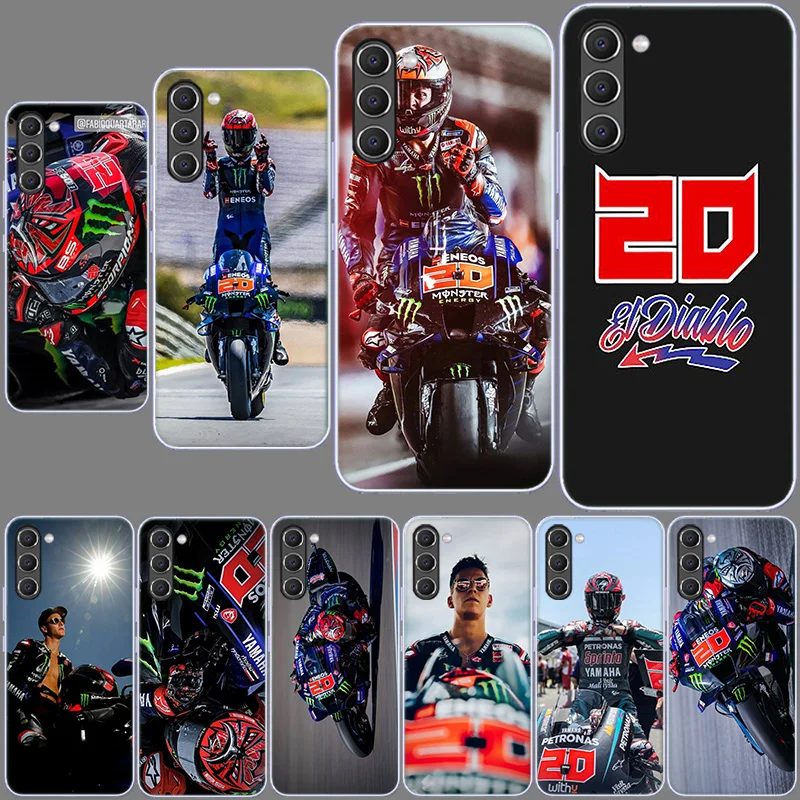 Fabio Quartararo Moto NO.20 Phone Case for Samsung A54 A14 A24 A34 5G Galaxy A02S A03S A04S A12 A22 A32 A52 A72 A13 A23 A33 A53