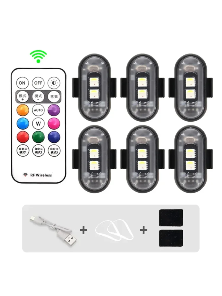 AliExpress NONE Led Scooter Strobe Lights Bike LED Flash Position Wireless Light Aircraft Airplane Helicopter Warning Lights Accessories