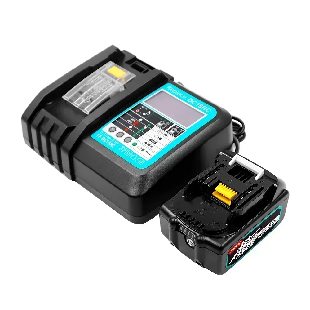 Batería recargable Makita de 18V, 6,0, 8,0Ah para herramientas eléctricas Makita con reemplazo de iones de litio LED LXT BL1860 1850 voltios 6000mAh