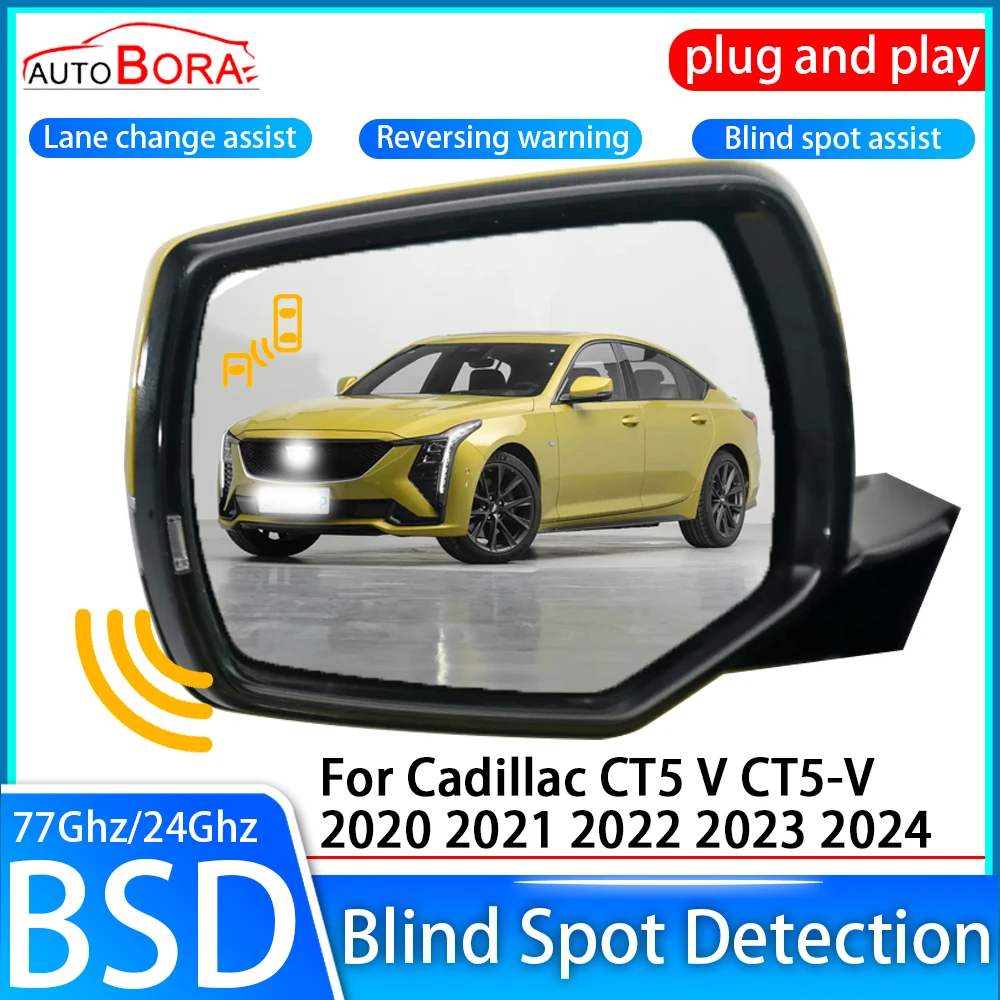 ZhuCamX Car Blind Spot Detection System BSD BSA BSM Sensor Drive Rear Mirror Monitoring for Cadillac CT5 V CT5-V 2020~2024