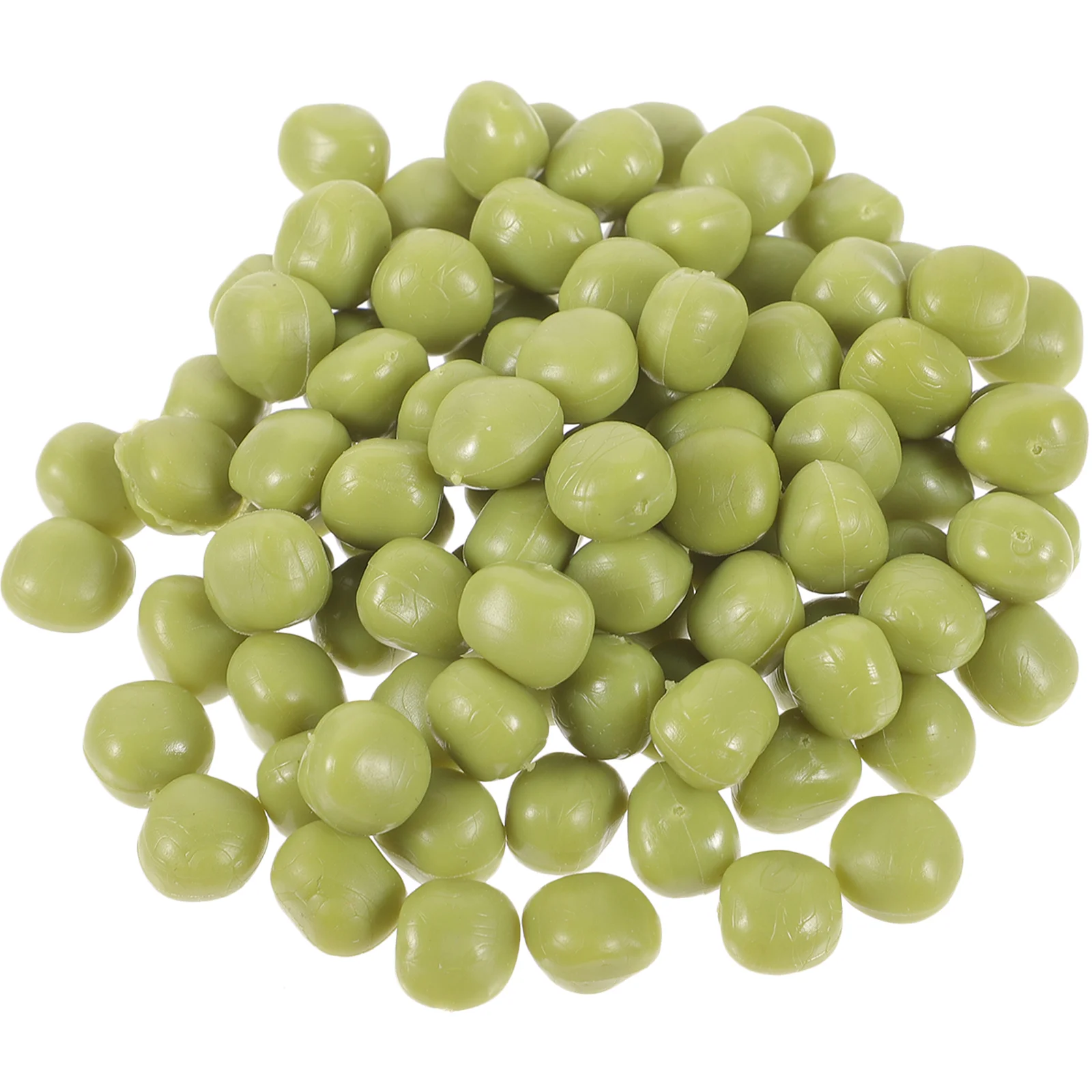 100 Pcs Fake Grass Artificial Pea Split Peas Vegetable Prop Simulated Soybean Snap