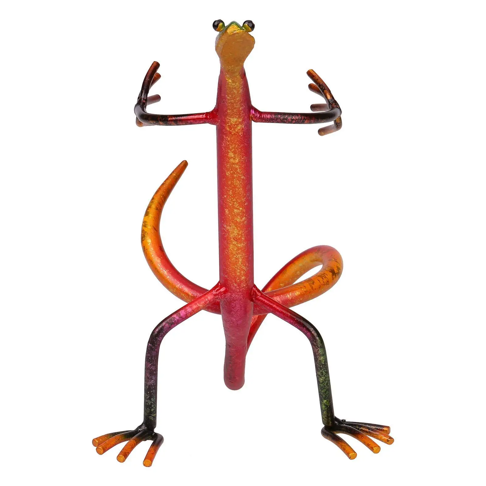 Lizard Decorative Freestanding Handwork Craft Creative Fun Metal Sculpture for Desktop Countertop Restaurant