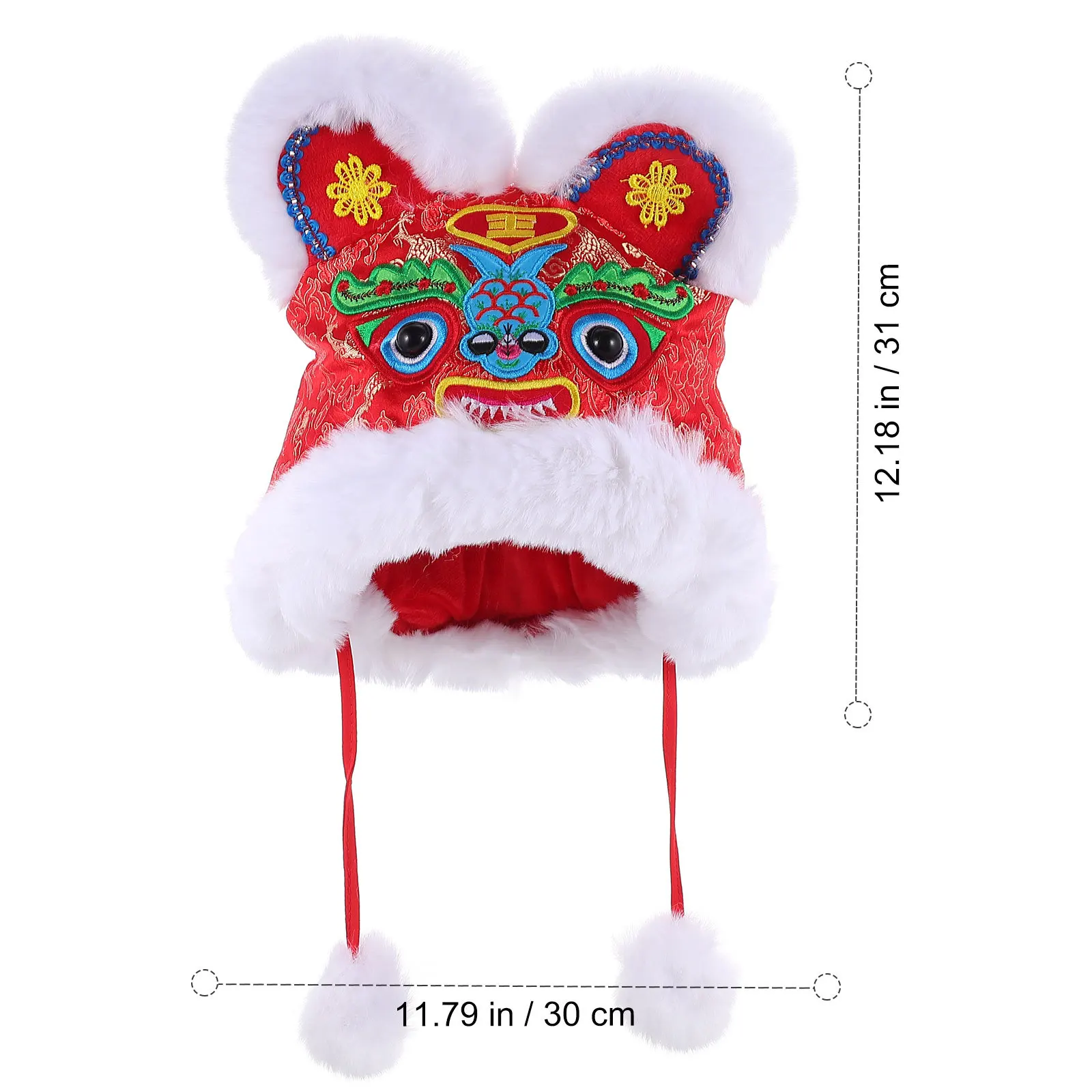 احتفالي للأطفال النمر سنة قبعة السنة الصينية الجديدة حفلة صور الدعامة الدافئة لطيف أغطية الرأس عيد ميلاد الديكور فكرة هدية عيد #2