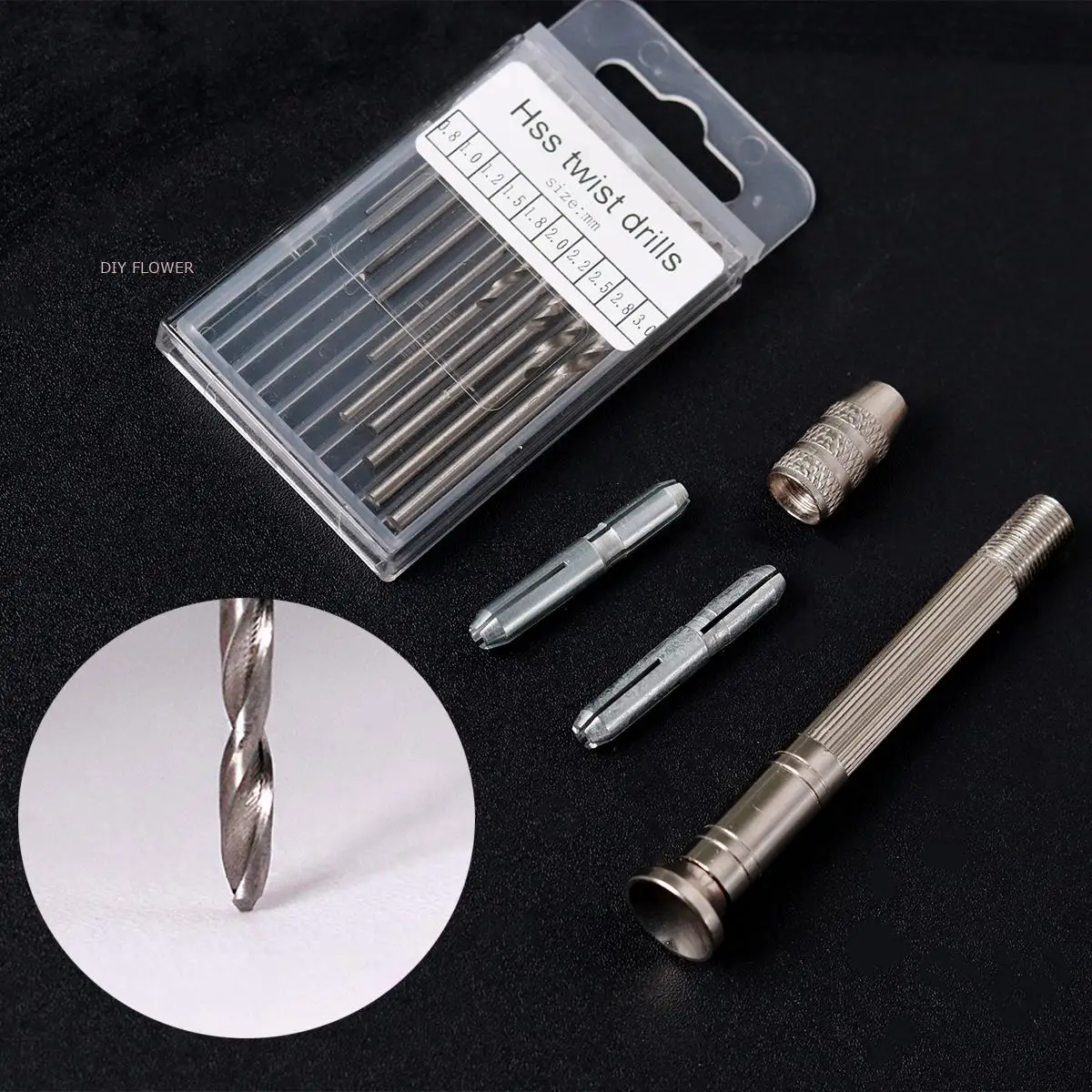 Automatic Center Punching Universal Woodworking Adjustable Metal Drill DIY Handmade Tools Sets Contains Multi-Size Drill Bits