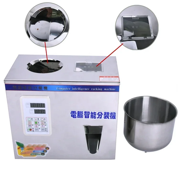 200G High Speed Filling Machine Filling Weighing Packaging Machine with Large Hopper for Power Metal Tea Bean Grain