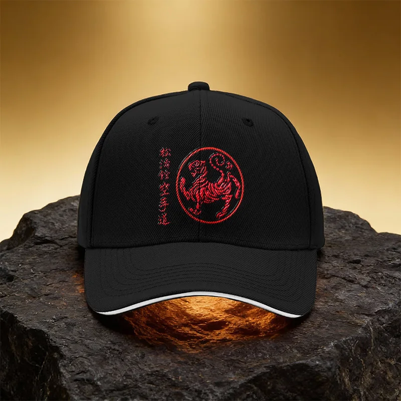 bone-com-logotipo-shotokan-karate-scorpion-bone-esportivo-unissex-com-estampa-de-beisebol-e-aba-tipo-sanduiche-adequado-para-deslocamentos-diarios
