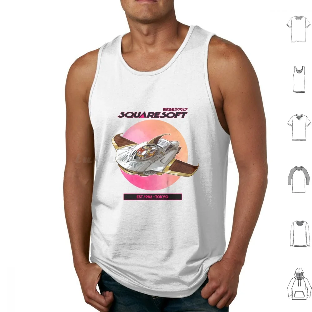 Camisetas sin mangas tributo a Squaresoft con estampado de algodón Chrono Trigger Rpg Snes Chrono Trigger Gaming Retro Frog Final Fantasy Lucca
