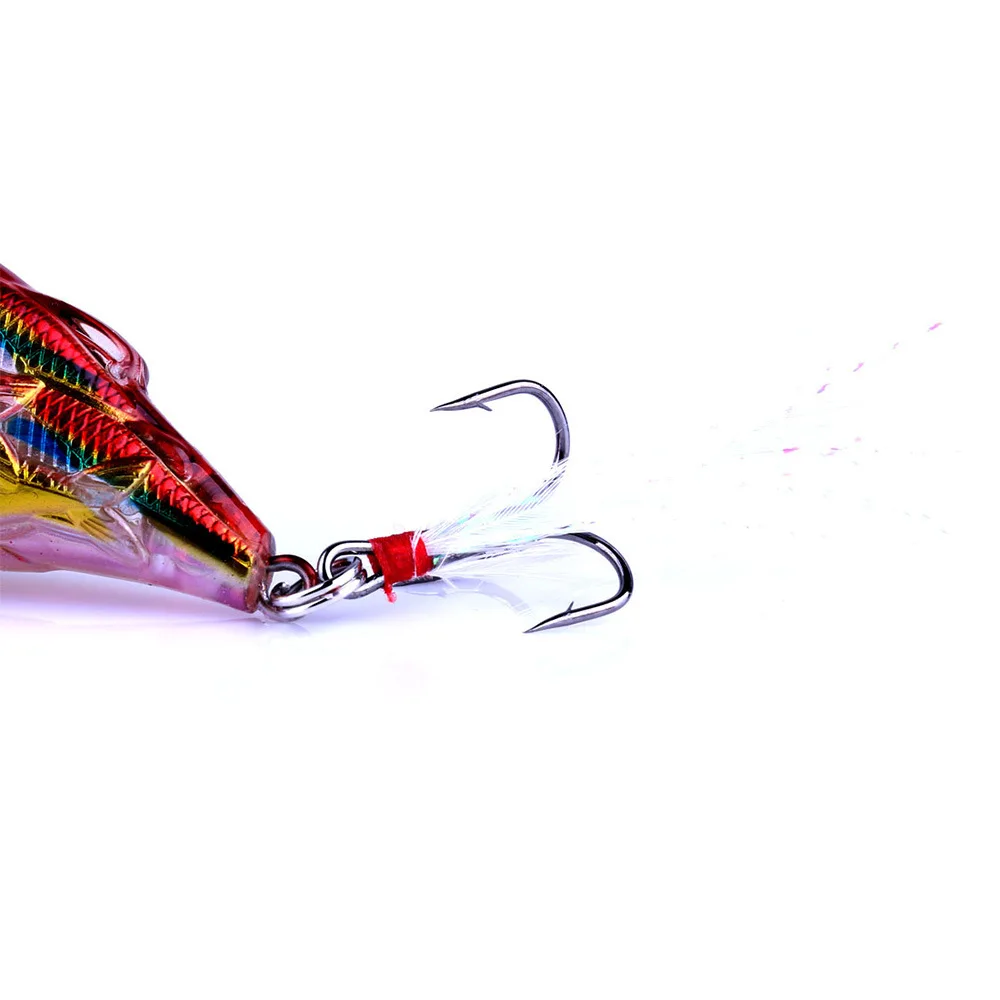 EASYFISH-señuelo de pesca Crankbiat de plástico duro, 7,5 CM, 9G, 6 #, anzuelos, grupo de peces, Swimbait, pececillo, TAackle de pesca