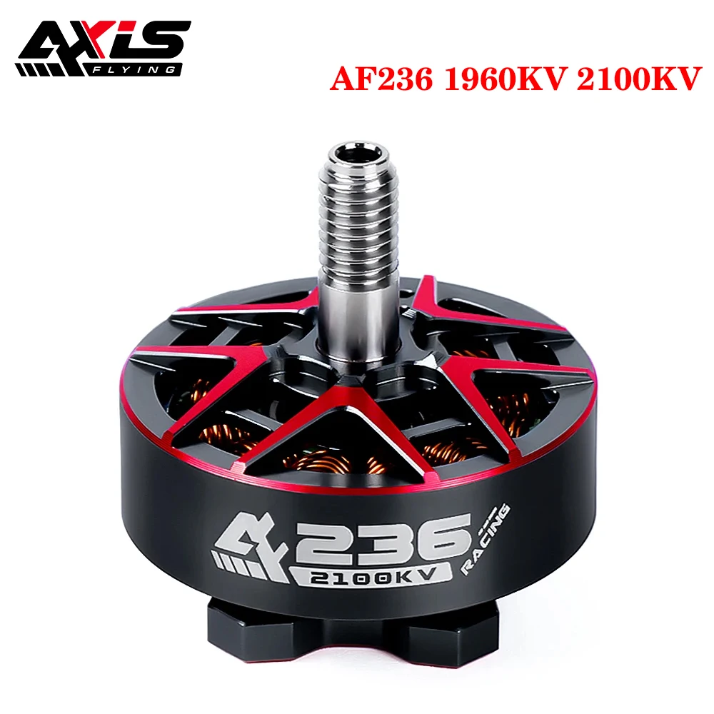 AxisFlying AF236 1960KV/ 2100KV 6S Brushless Motor 5mm for Professional Competition/ Freestyle/ Bando/ 5-6 inch RC FPV Drone