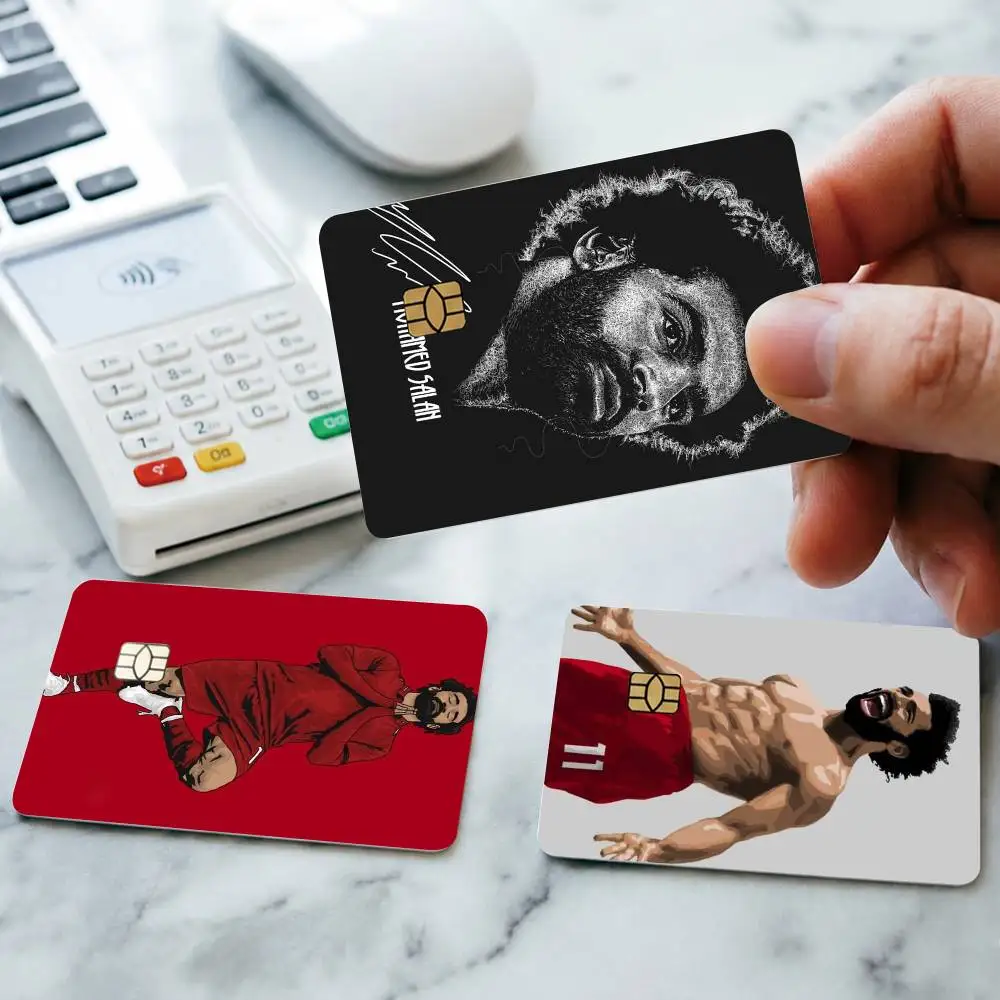 B-Basketball star Mohamed Salah Credit Card HD Stickers Small Chip Waterproof Sticker Game Card Decal