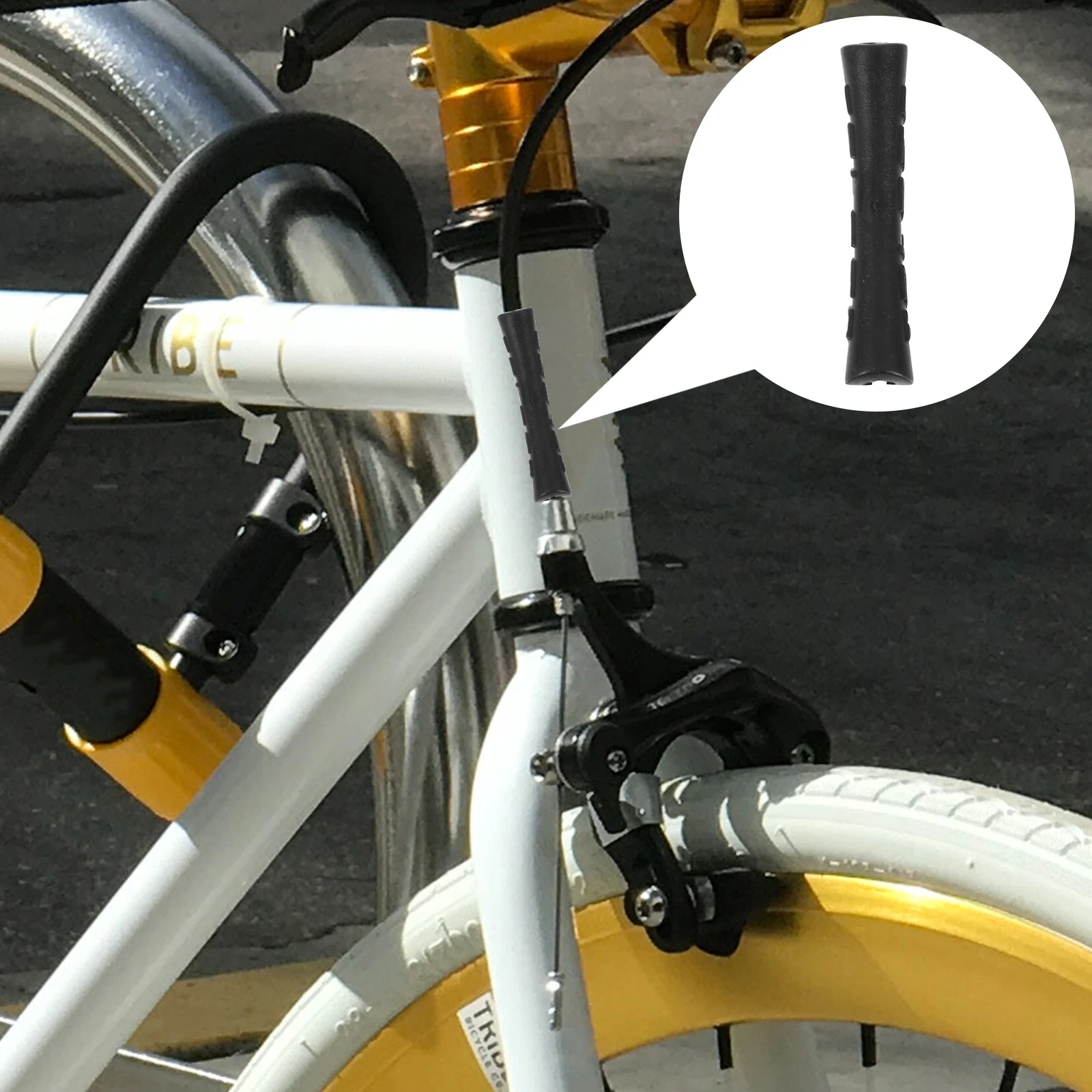 

10 Pcs Tube Protector Black Plastic Cable Brake Bike Line Cover Protective Sleeve Cycling Line Protective Cover Accessories