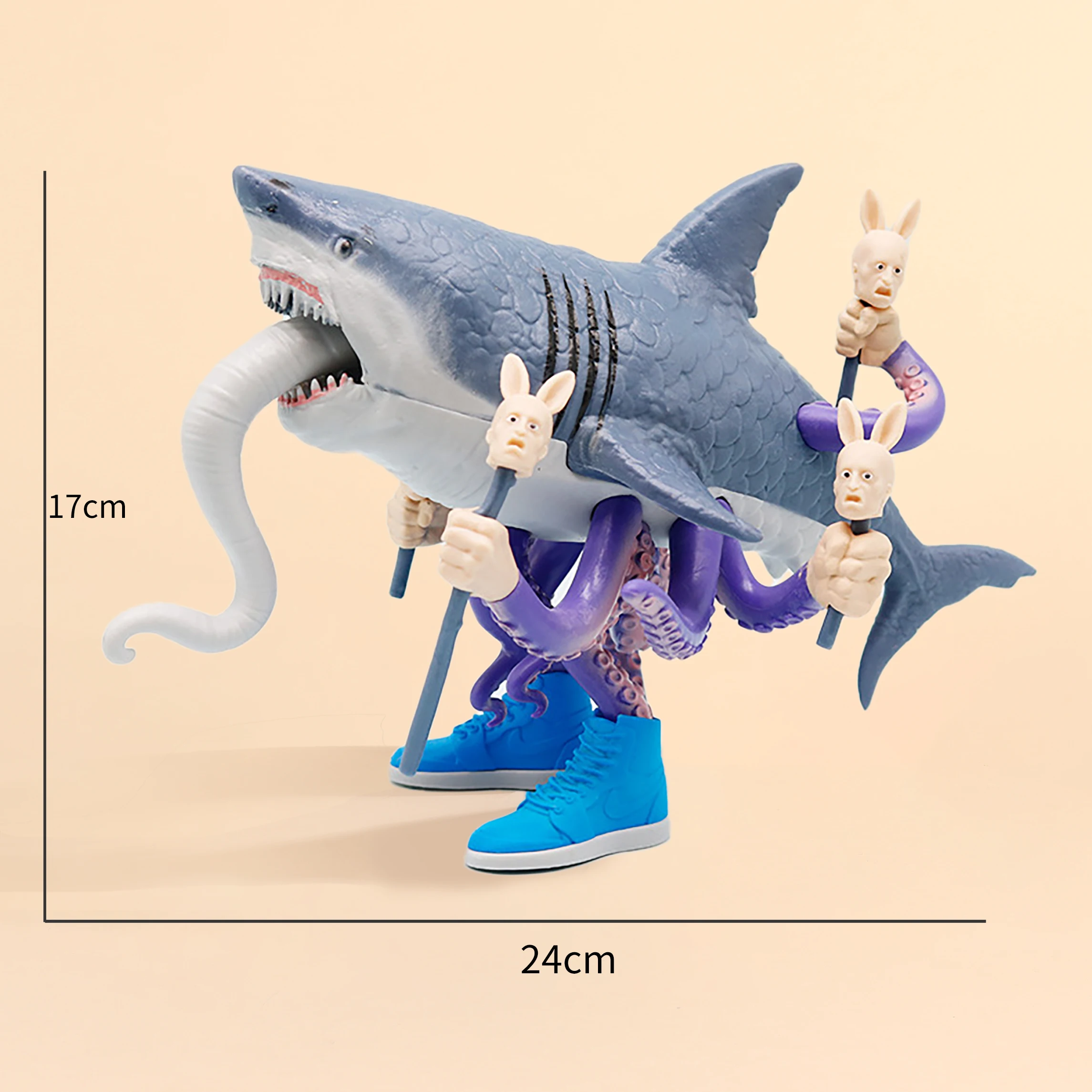 Figura de acción con diseño AI de criatura mítica de Shan Hai Jing, modelo articulado de monstruo de fusión, leyenda antigua coleccionable