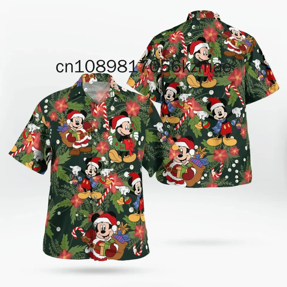 

Mickey Mouse And Friends Disney Christmas Hawaiian Shirt Casual Beach Shirts Mickey's Very Merry Christmas Party Hawaiian Shirt