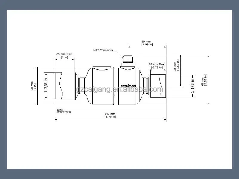 ETS50C 034G7703 Dan-foss ETS 12C-100C with sight glass for ETS electric expansion valves