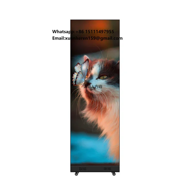 Foldable Splicing LED Screen with Wheels Panel Magnetic Flight case Monitor  GOB LED Poster Display Advertising Digital Signage