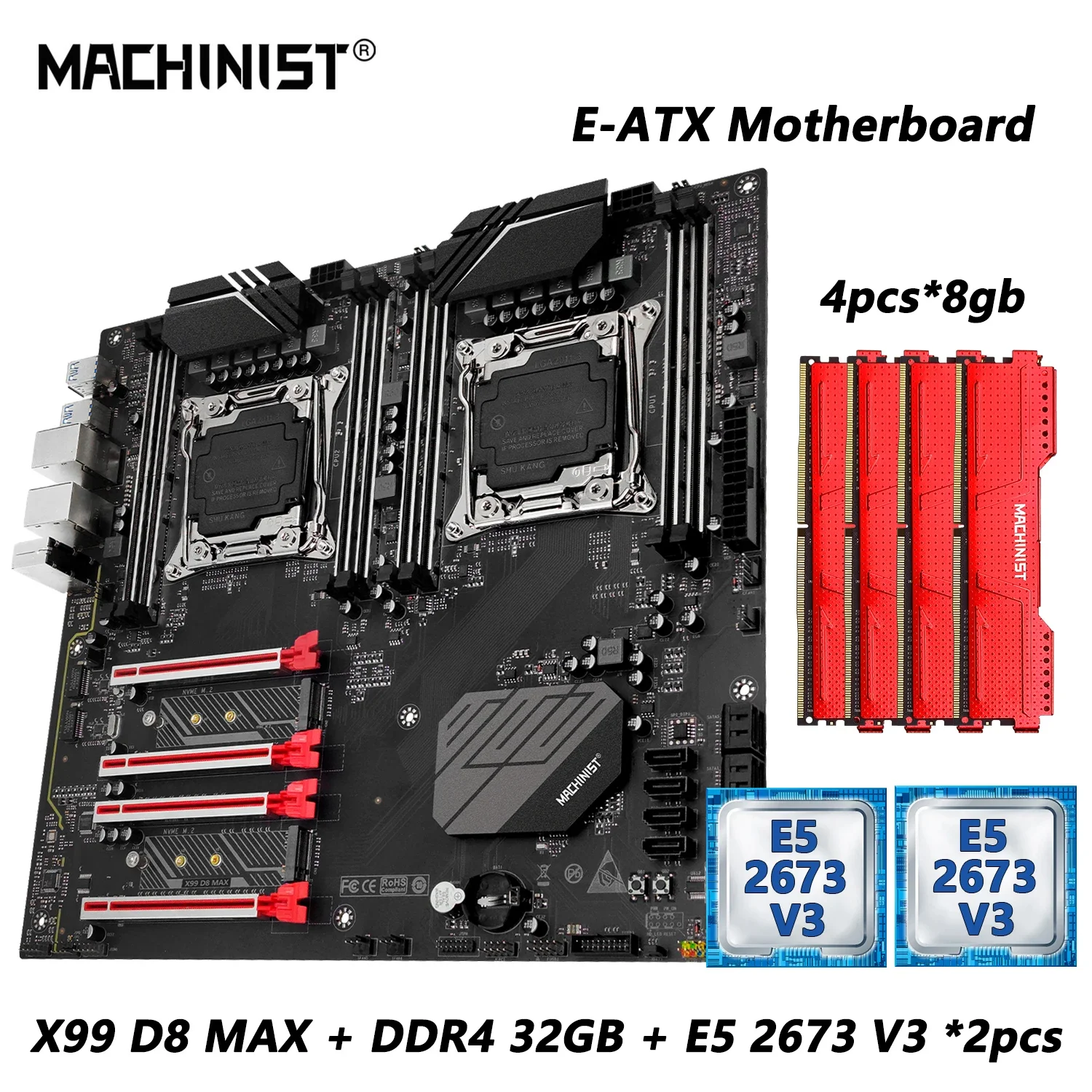 Intel Xeon E5-2673 v3 マザーボード Xeon E5 2673 V3 Motherboard - AliExpress