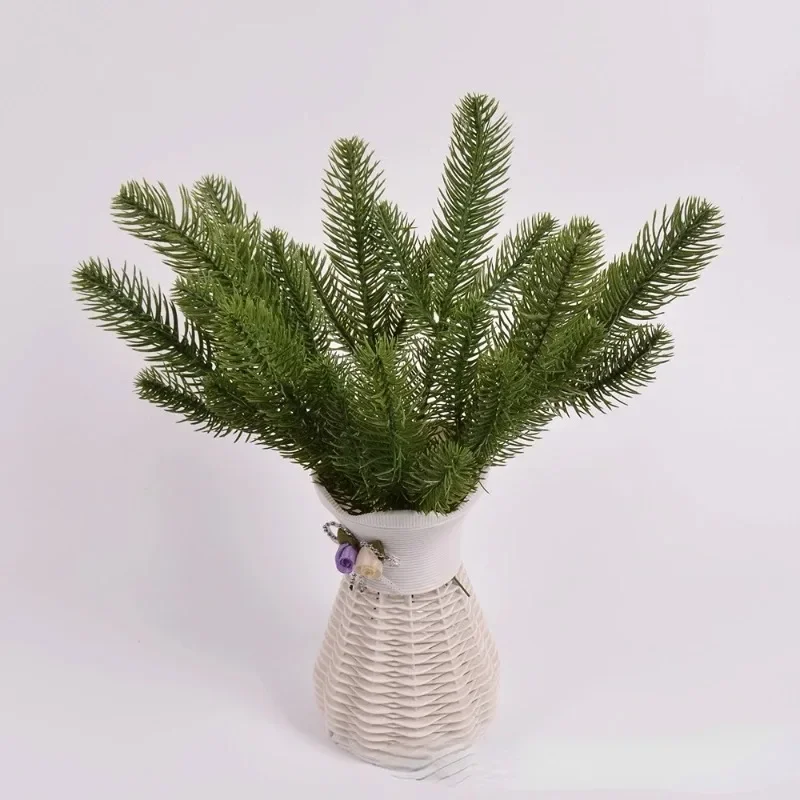 

10Pcs Christmas Ornament Artificial Pine Needles Garland Party Supplies For Christmas Simulation Plants New Year Home Decoration