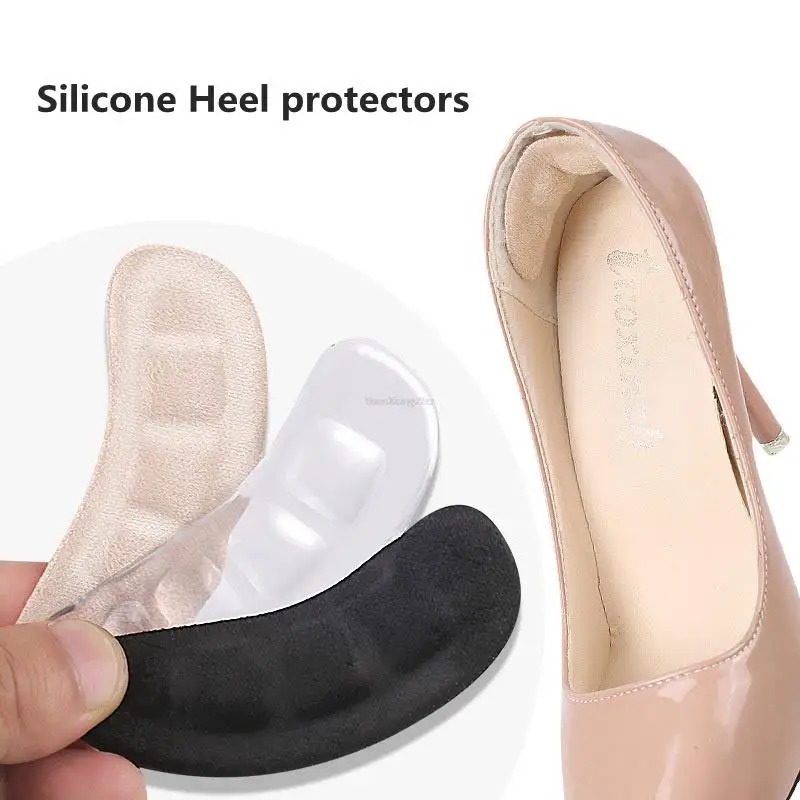 Silicone Heel Protectors for Womens Shoes heel protector Anti-wear feet Shoe Pads for High Heels Anti-Slip foot pads for Sandals