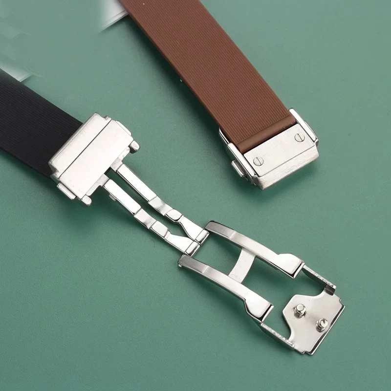 High Quality Silicone Strap for Hublot Fusion Series Vertical Stripe Multi-color Women Rubber Bracelet Watch Accessories 20X13mm