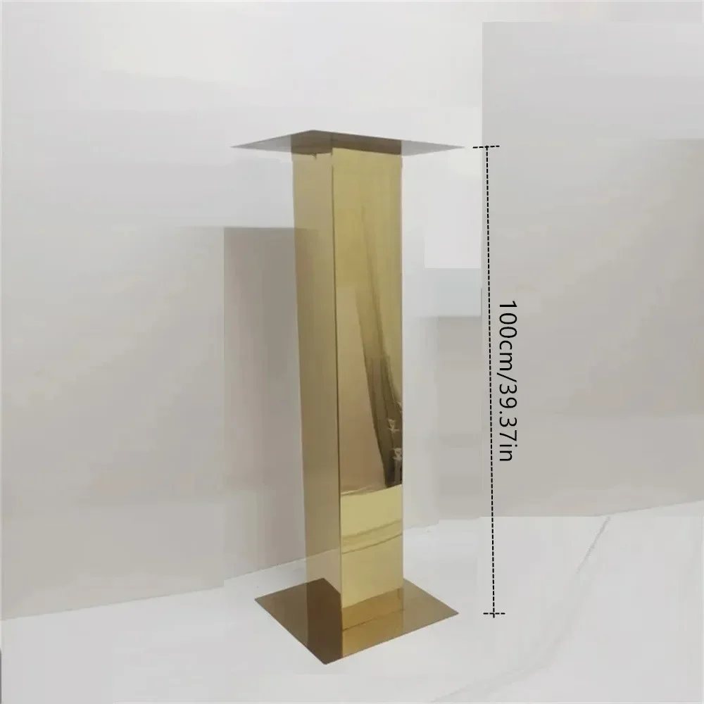 Metallvase & Blumenständer aus Edelstahl | Tischdekorationen für Hochzeiten – Wegdekoration für Partyveranstaltungen – Detail 11