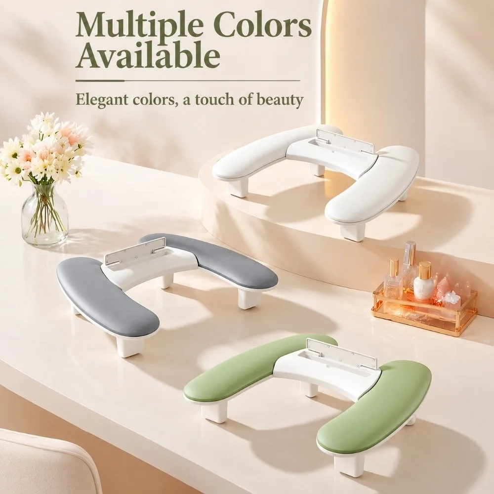 Detachable Manicure Hand Rest Multifunctional Anti-slip Nail Hand Pillow Easy Clean Adjustable Height Nail Arm Rest Nail Tech