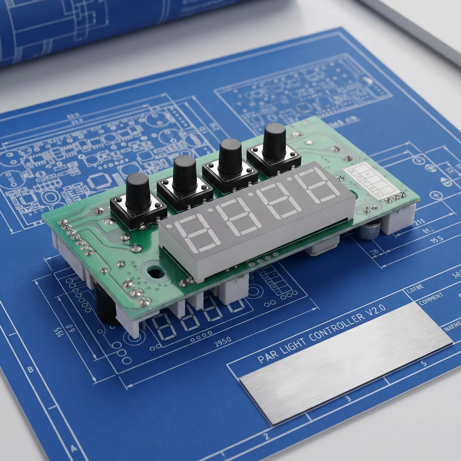 LED Par Can Driver Board for live house owners to reduce stage light downtime with DMX512, 54 RGB LEDs, Plastic and metal