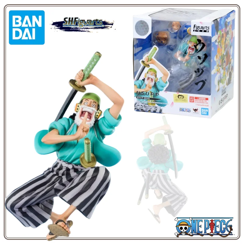 BANDAI Asli Figuarts ZERO Wano Negara Usopp One Piece Anime Aksi PVC Gambar Model Lengkap Usohachi