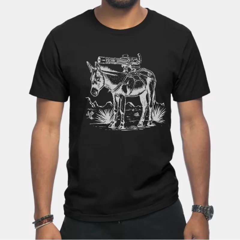 Summer New Product - Military Style MAGP Goat Skin Gatling Round-neck Short-sleeved T-shirt - Tough Guy Version