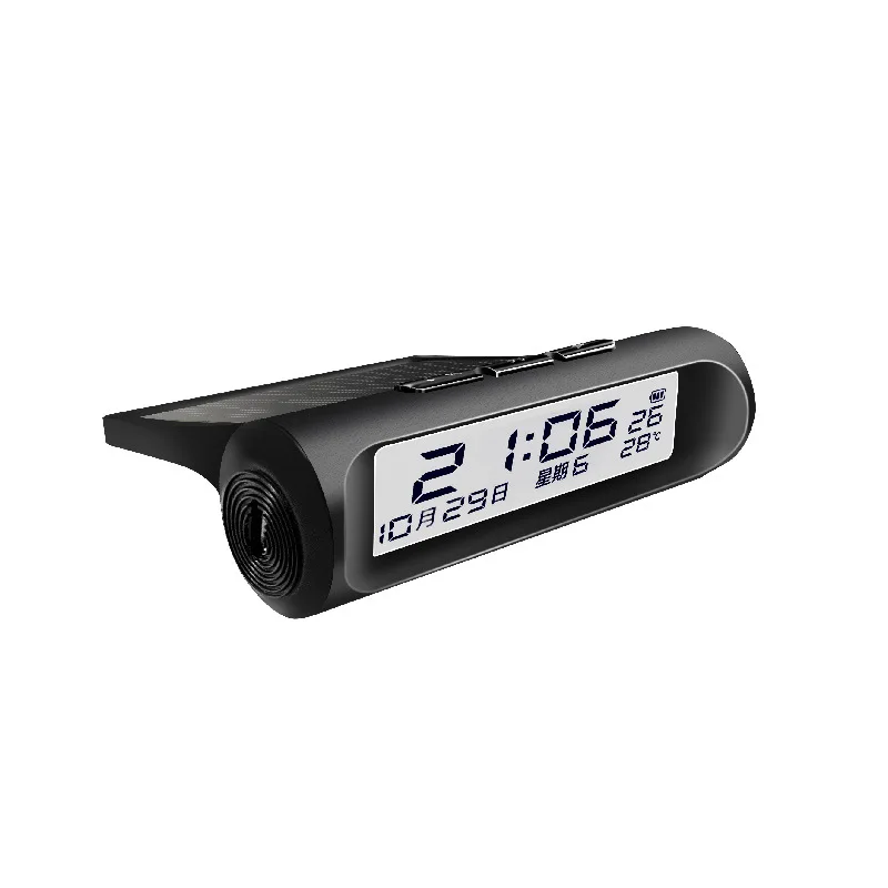 Car Solar Clock Fatigue Driving Voice Reminder Anti-drowsiness Alarm Clock Thermometer Intelligent Luminous LED