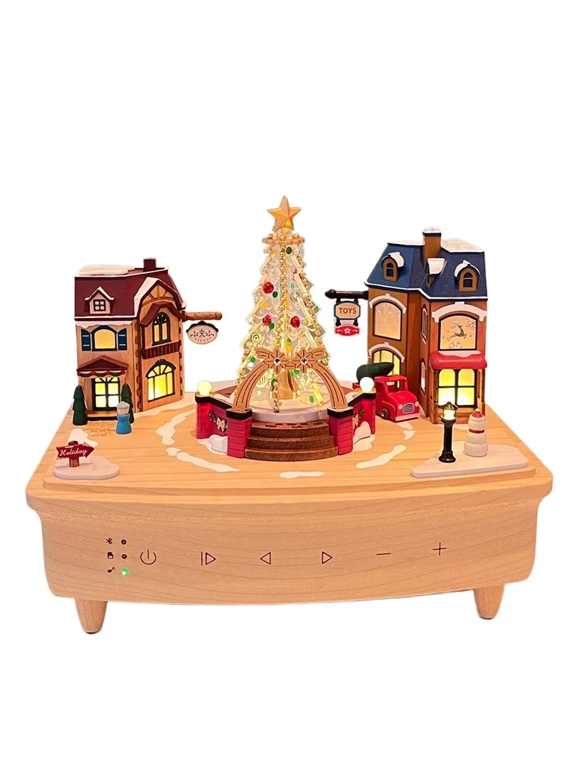 Music box Music box Senhuo wood fun player Mobile phone Bluetooth high-end birthday gift