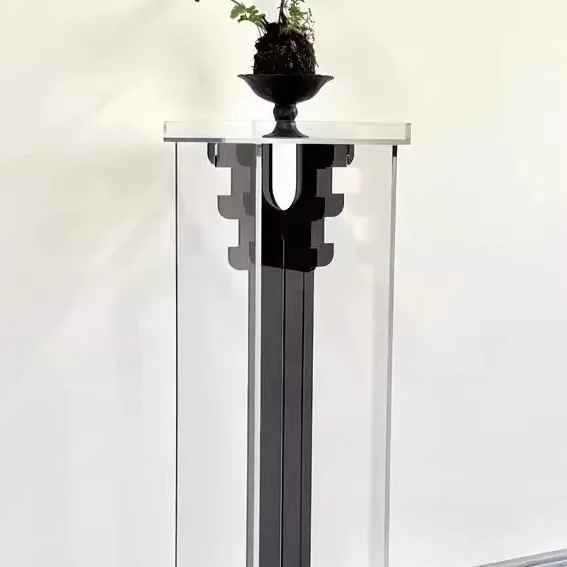 acrylic suspended flower stand tea room ornament display stand living room floor-to-ceiling green plant stand balcony bonsai