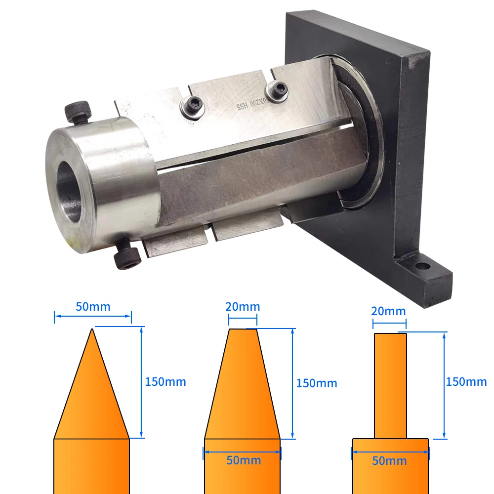 New Custom Woodworking HSS  Round Bar Taper Chamfering Knife Disposable Woodworking Round bar milling cutter head