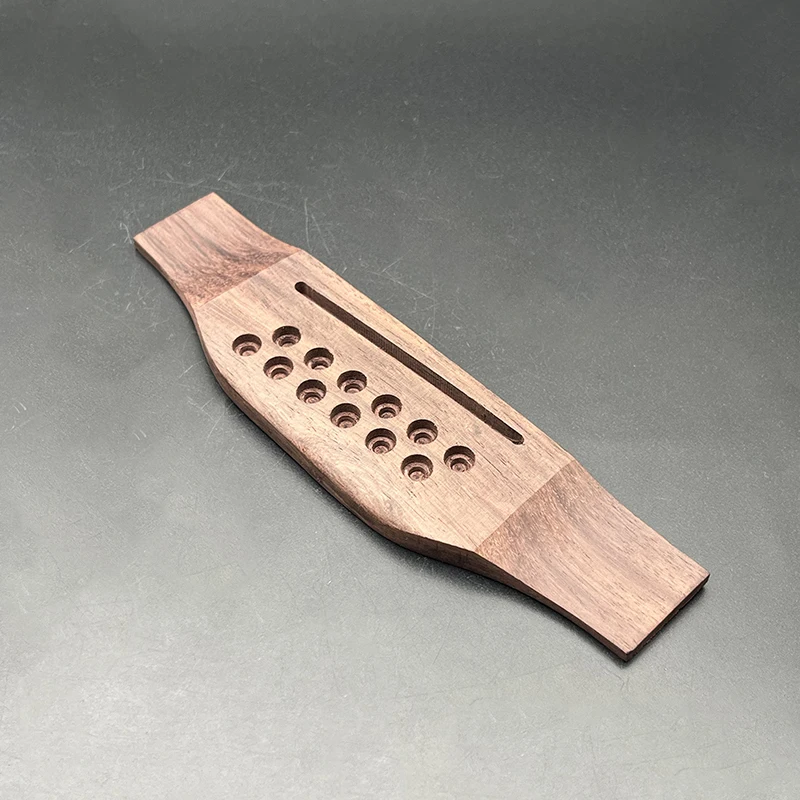 2Pcs Rosewood Bridge for 12 String Acoustic Guitar Accessories Part Replacement