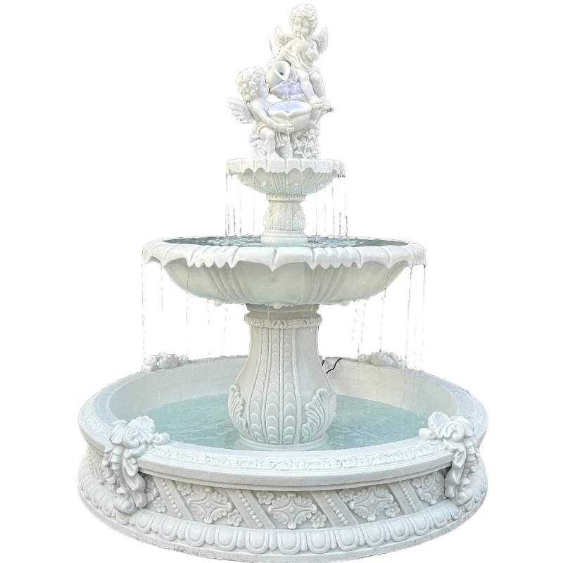 Fountain Flowing Water Trevi Pool Outdoor Garden Pool Landscaping Wedding Ornament