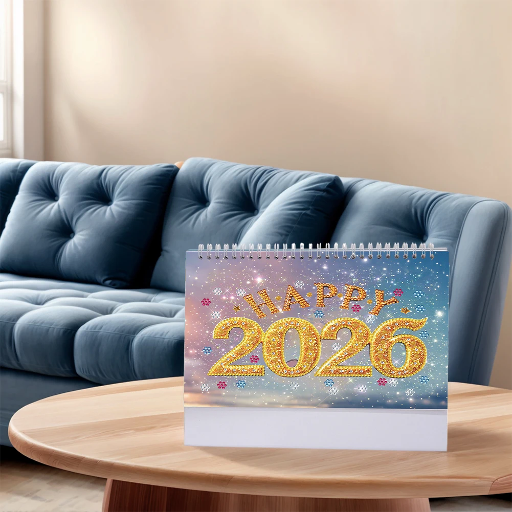 

Набор ежемесячных календарей с алмазной живописью, календарь «сделай сам», настольный орнамент, ежемесячный флип-календарь для взрослых, начинающих