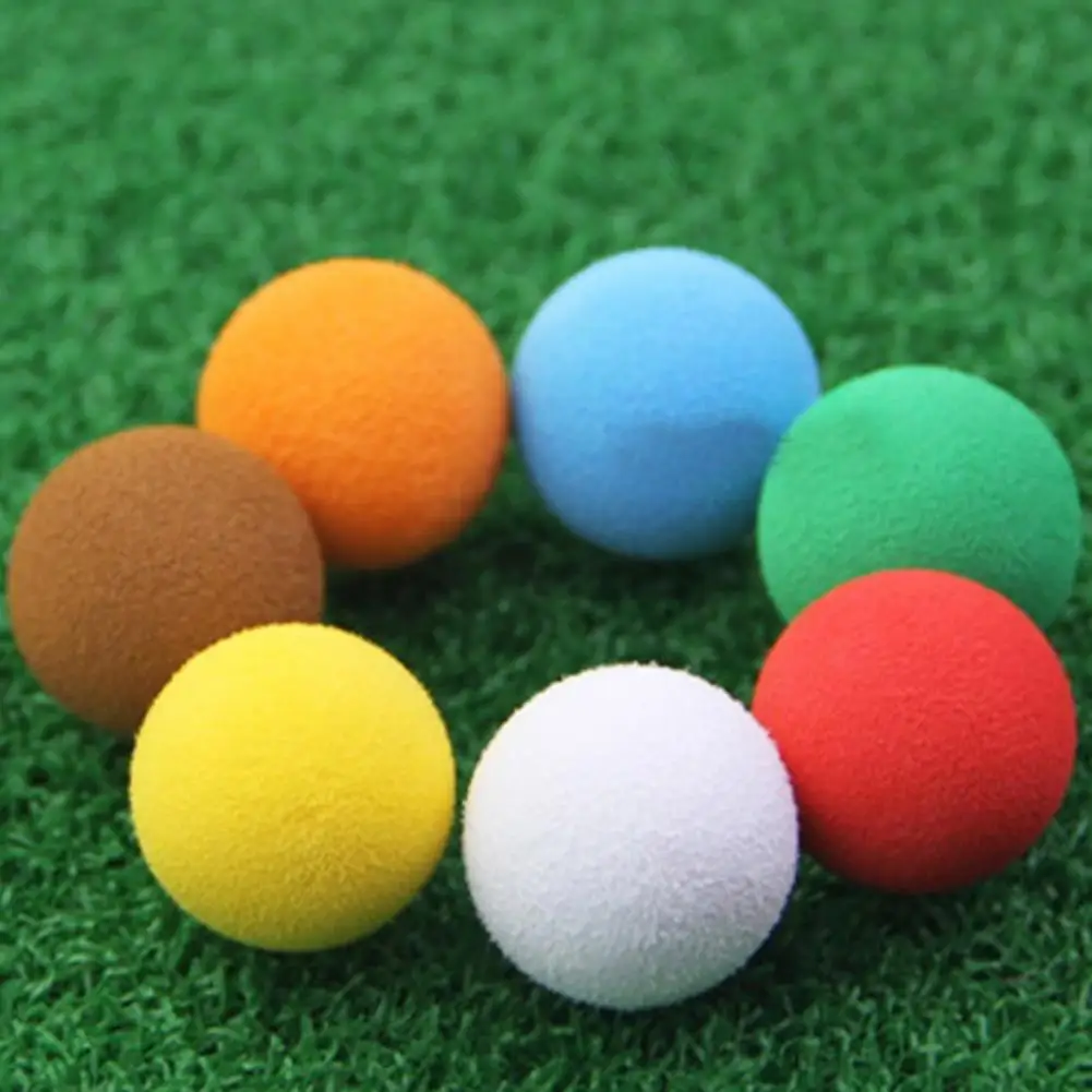 Golf Balls for Indoor Outdoor 40pcs Colorful Eva Foam Golf Balls for Kids Soft Lightweight Ball Toy with Realistic for Backyard